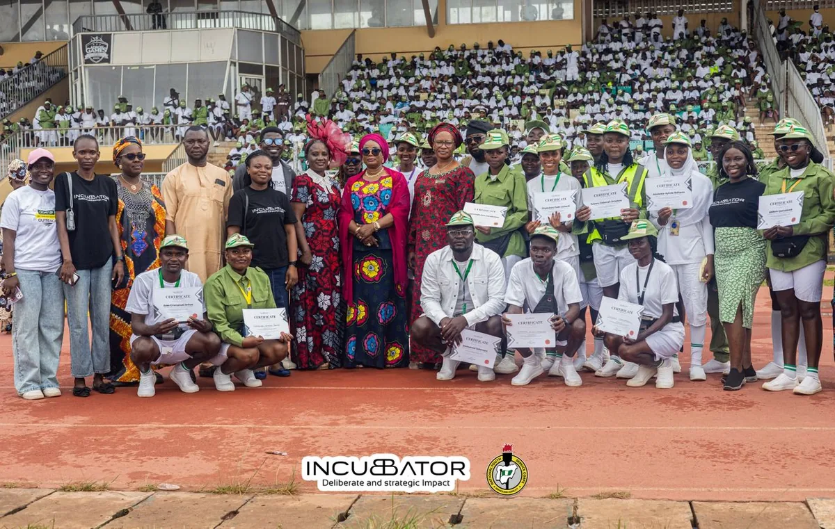 NYSC corps members and facilitators after an outreach session